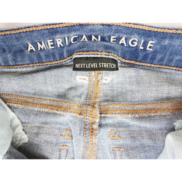 American Eagle Outfitteres Size 2 Short Womens 29" Inseam Low Rise Flare Jeans - Picture 3 of 13